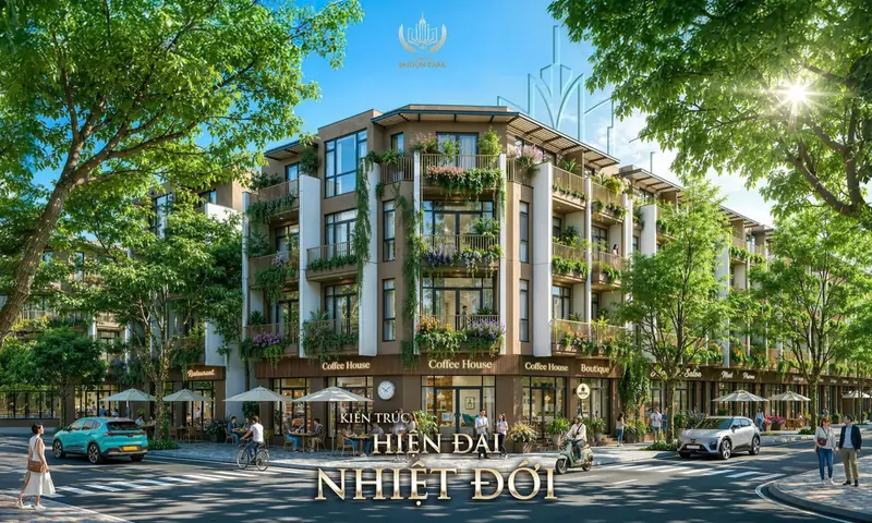 Mẫu kiến trúc nhà phố Saigon Park